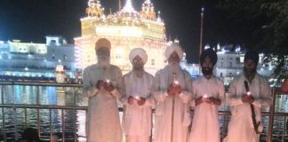 ਸ੍ਰੀ ਆਦਿ ਗ੍ਰੰਥ ਸਾਹਿਬ ਜੀ ਦੇ ਪਹਿਲੇ ਪ੍ਰਕਾਸ਼ ਪੁਰਬ ‘ਤੇ ਬਾਬਾ ਬੁੱਢਾ ਵੰਸ਼ਜ ਨੇ ਸ੍ਰੀ ਹਰਿਮੰਦਰ ਸਾਹਿਬ ਵਿਖੇ 418 ਘਿਉ ਦੇ ਦੀਵੇ ਜਗਾਉਣ ਉਪਰੰਤ ਸ਼ਬਦ ਚੌਂਕੀ ਸਜਾਈ
