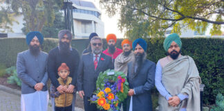 ਵੈਲਿੰਗਟਨ ਵਿਖੇ ‘ਐਨਜ਼ੈਕ ਡੇਅ’ ਵਾਲੇ ਦਿਨ ਜੰਗੀ ਸ਼ਹੀਦ ਫ਼ੌਜੀਆਂ ਨੂੰ ਸ਼ਰਧਾਂਜਲੀ