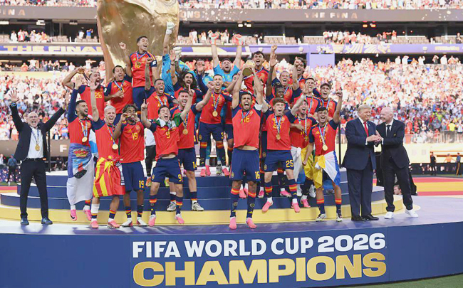 Fifa 2026 - Spain beat Argentina 1-0 become world champion
