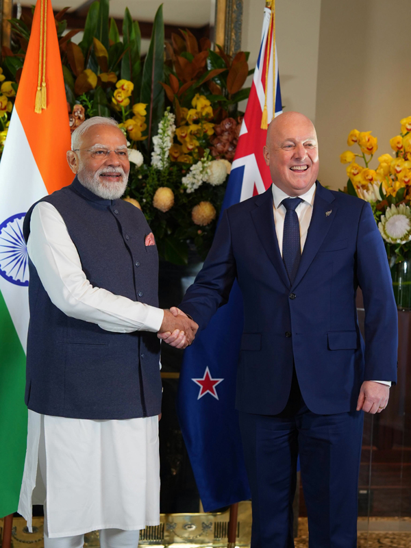 PM Luxon And Modi Auckland